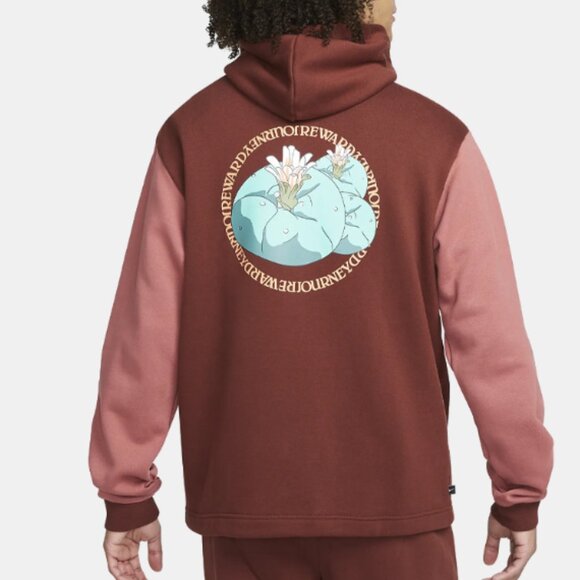 Nike Kyrie Basketball Pullover Oversized Fit Brown Hoodie DQ6111-072 Size XL - Picture 4 of 10